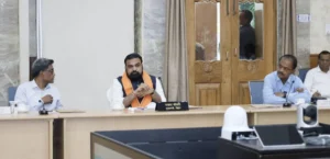 Bihar Chief Minister Samrat Choudhary held a review meeting at CM Secretariat in Patna on May 2, 2026.