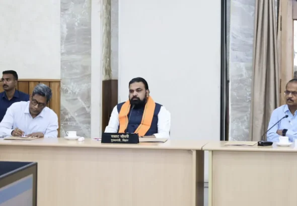 Bihar Chief Minister Samrat Choudhary held a review meeting at CM Secretariat in Patna on May 2, 2026.