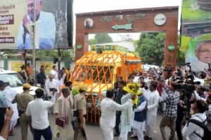 Nischay Rath on which Nishant Kumar undertakes his Sadbhav Yatra.