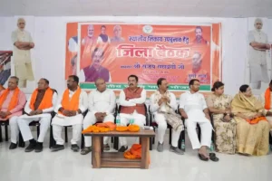 Bihar BJP president Sanjay Saraogi in Ara.