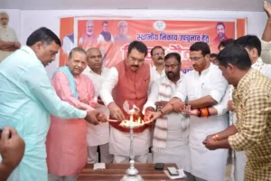 Bihar BJP state president Sanjay Saraogi inaugurated core committee meeting in Ara on May 3, 2026.