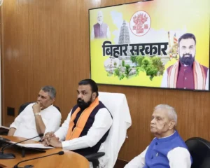 Bihar CM Samrat Choudhary Chairs High-Level Review After Vikramshila Setu  Span Damaged in Patna. on May 4, 2026.