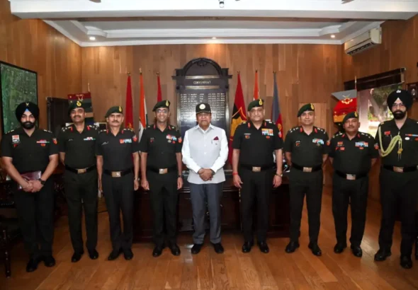 Bihar Governor, Lt Gen Syed Ata Hasnain (Retd), PVSM, UYSM, AVSM, SM, VSM & Bar, visited the Officers Training Academy (OTA), Gaya on May 5, 2026.
