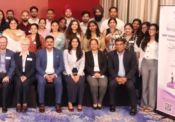Representatives from Mpower, Behavioral Tech Institute, Marsh India, and participating clinicians during the ongoing DBT Intensive Training Programme in Mumbai