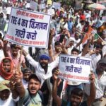 Teacher aspirants staged a strong protest for TRE4 in Patna on May 8, 2026.