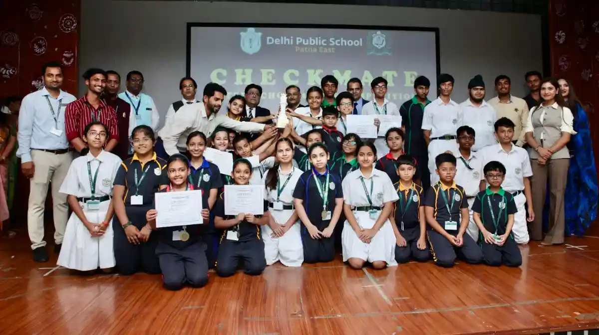 Winners of Checkmate 2026 pose for a group photograph.