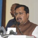 grand felicitation BJP national president Nitin Nabin addressing a felicitation ceremony which was organised by the Commerce Association in Patna on May 10, 2026.