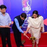 Bihar Sports Minister Shreyashi Singh and MP Manoj Tiwari launched Bihar T10 League in Patna on May 11, 2026.