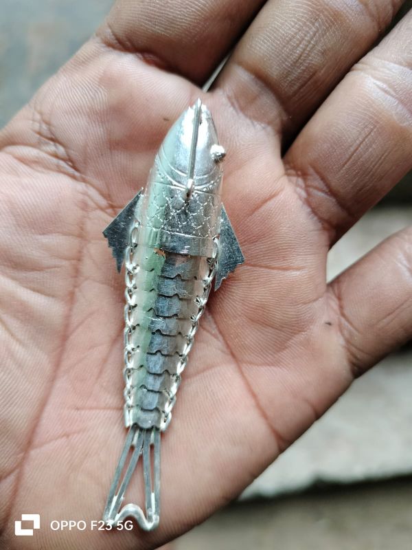 Fish made of silver