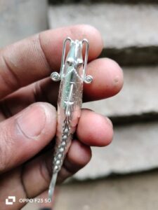 Fish made of silver