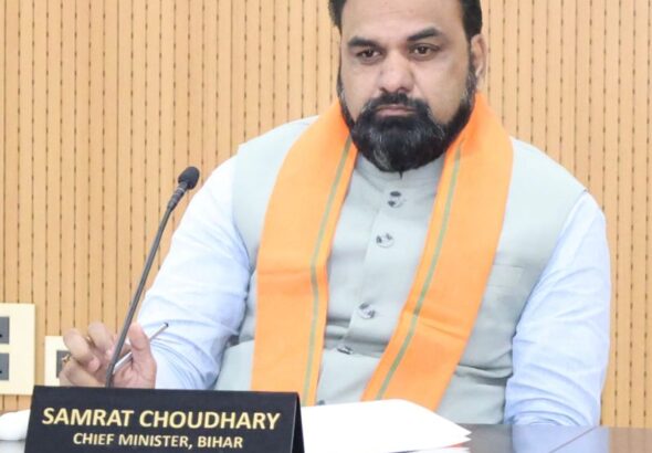Bihar Chief Minister (CM) Samrat Choudhary chaired a review meeting of the Information and Public Relations Department in Patna on May 13, 2026.