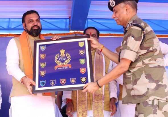 Bihar Chief Minister Samrat Choudhary on Thursday attended a formal ceremony marking the transfer of security at Darbhanga Airport to the Central Industrial Security Force (CISF)