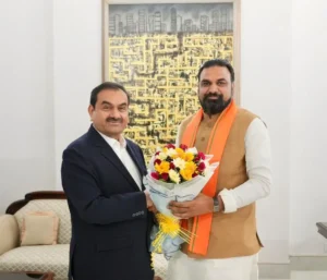 Gautam Adani meets Bihar Chief Minister Samrat  Choudhary in Patna on May 17, 2026.