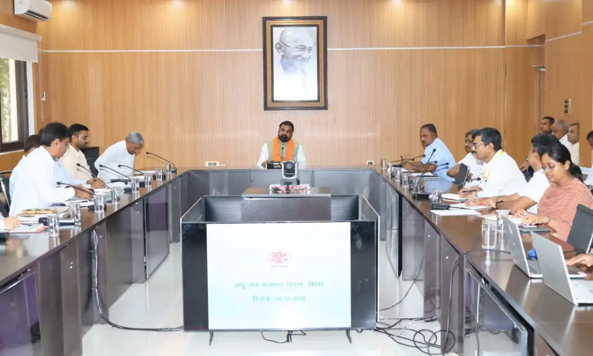 Bihar Chief Minister Samrat Choudhary chaired a high-level review meeting of Minor Water Resources Department in Patna.