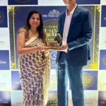 Sapna Bhambani, Senior Vice President of Operations and Country Lead, TaskUs India and Rohit Kapoor, Vice President, Human Resources, TaskUs India at the Times Business Awards 2026