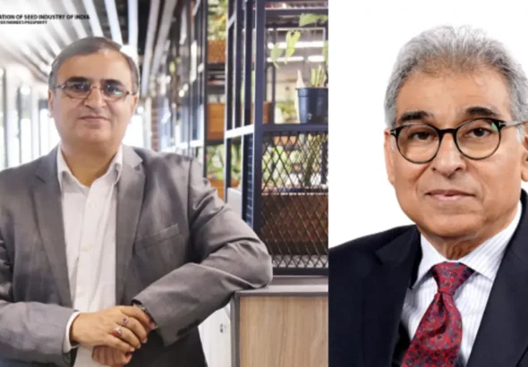 Ajai Rana, Chairman, Federation of Seed Industry of India & MD & CEO, Savannah Seeds (left) and Dr Paresh Verma, Director General, Federation of Seed Industry of India