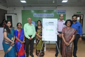 Adult Vaccination Clinic inaugurated at Fortis Hospital Mulund by (L-R) Dr S Amey, chief guest Padma Shri Dr Himmatrao Bawaskar, Dr K Sabnis, Dr V Beri, Dr S Narayani and Dr S Gore