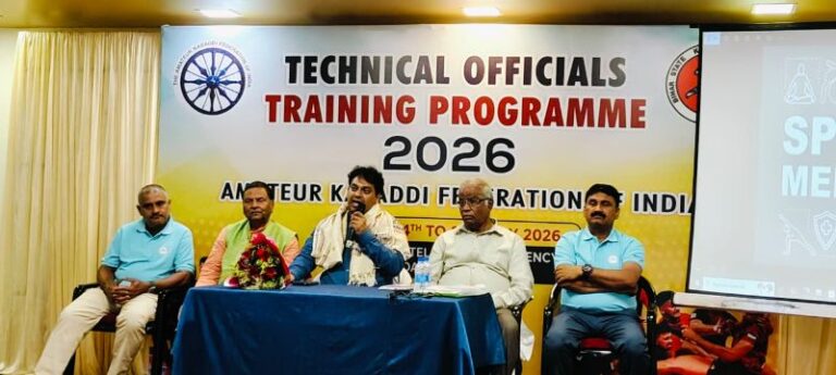 Technical officials training programme of AKFI being held in Patna.