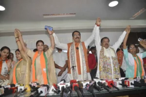 Several RJD leaders and workers joined BJP in Patna on May 26, 2026.