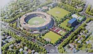 A Model of Moinul Haq Stadium