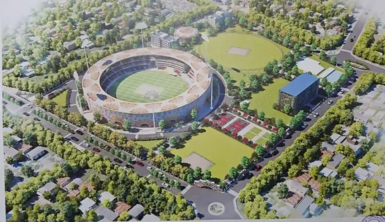 A Model of Moinul Haq Stadium