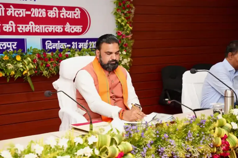 Bihar Chief Minister Samrat Choudhary chaired a review meeting for the forthcoming Shrawani Mela in Bhagalpur on May 31, 2026.