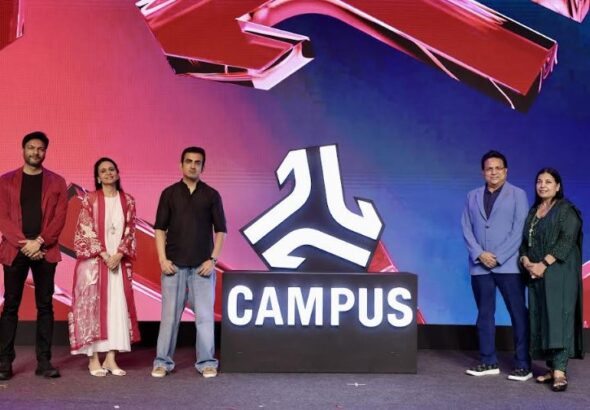 Campus Activewear unveiled its new brand identity and logo at Shoecase 2026, with Gautam Gambhir joining the brand during the launch