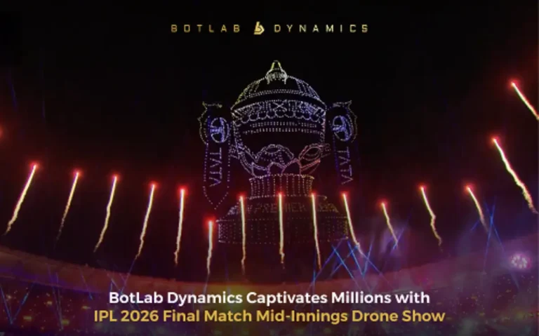 BotLab Dynamics' 2026 IPL Final drone show captivated over 128,000 fans in the Narendra Modi Stadium and attracted 3.4 crore live viewers on screen