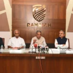 Dr. M. R. Jayaram, Chancellor, RISM, and other RISM members addressed a press meet organized on Monday, 1st June 2026 at the Ramaiah Institute of Science and Management, Bengaluru