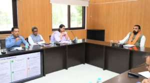 Bihar Chief Minister Samrat Choudhary on Wednesday chaired a high-level review meeting of the Industries Department in Patna on June 3, 2026.