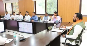 Bihar Chief Minister Samrat Choudhary on Wednesday chaired a high-level review meeting of the Industries Department in Patna on June 3, 2026.