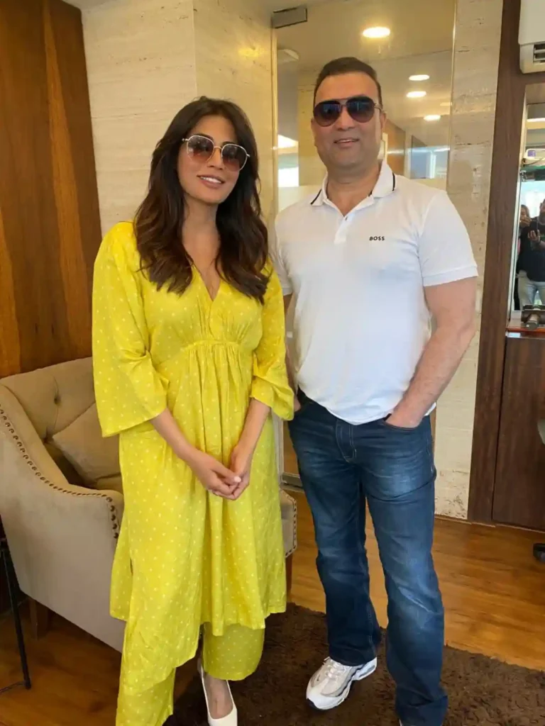Brand Ambassador of International Property Expo - Chitrangada Singh with Group CEO & MD NKN Media Mr. Abdul Majid Khan