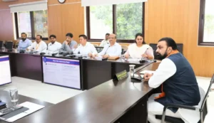 Bihar Chief Minister Samrat Choudhary chaired a review meeting of the sports department in Patna on June 6, 2026.