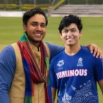 Vaibhav Sooryavanshi with BCA president Harshavardhan.