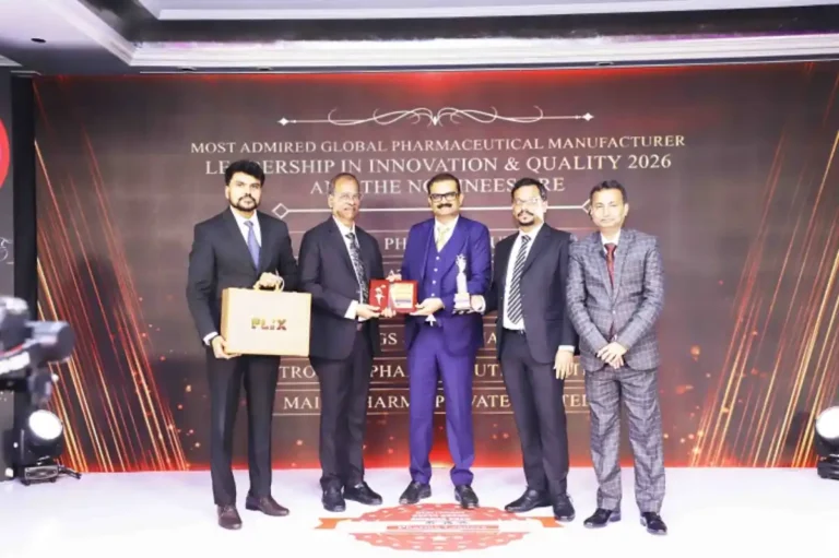 Dr. A. Ramamurthy, Founder of Regenix Group of Companies, celebrated with his team at the Pharma Leaders Healthcare Super Brand Awards 2026