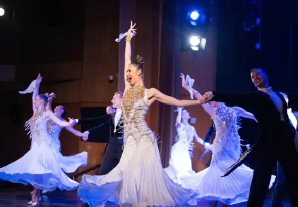 Audiences in New Delhi and Bengaluru were mesmerized by the elegance and precision of the BYU Ballroom Dance Company's performances