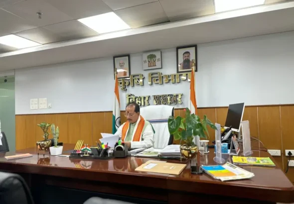 Bihar Agriculture Minister Vijay Kumar Sinha