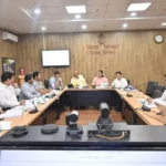 Sports Minister Shreyasi Singh chairs a high-level review meeting at Vikas Bhavan, Patna, on Thursday to assess sports infrastructure projects, talent development programmes and the state’s future sports action plan.