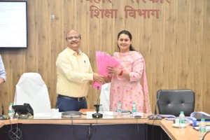 Sports Minister Shreyasi Singh chairs a high-level review meeting at Vikas Bhavan, Patna, on Thursday to assess sports infrastructure projects, talent development programmes and the state’s future sports action plan.