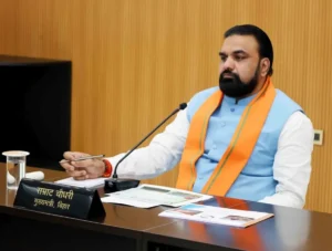 Bihar Chief Minister Samrat Choudhary chaired a high-level review meeting of the Water Resources Department in Patna on June 13, 2026.