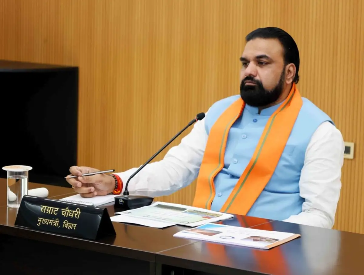 Bihar Chief Minister Samrat Choudhary chaired a high-level review meeting of the Water Resources Department in Patna on June 13, 2026.