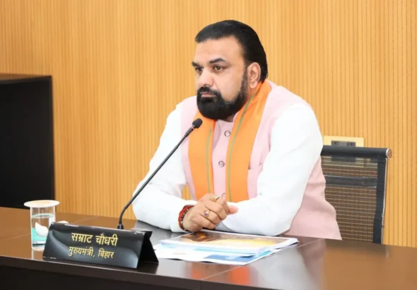 Bihar Chief Minister Samrat Choudhary chaired a review meeting of the Tourism Department in Patna on June 14, 2026.