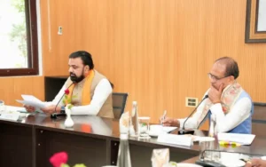 Bihar Chief Minister Samrat Choudhary and Union Agriculture Minister Shivraj Singh Chouhan held a high-level meeting in Patna on June 17, 2026.
