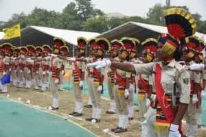 Newly recruit home guards participated in the passing out parade in Patna on June 18, 2026.