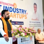 Bihar Chief Minister Samrat Choudhary addressed a gathering at Sotware Technology Park in Patna on June 19, 2026. Union Minister Ashwini Vaishnaw was also present.