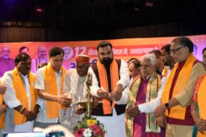 Bihar Chief Minister Samrat Choudhary inaugurated BJP's Ati Pichhda Varg Abhinandan-cum-Thanksgiving Ceremony in Patna on June 22, 2026.