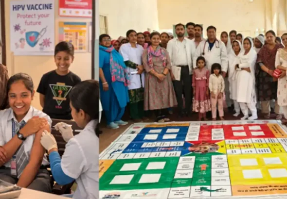 M3M Foundation facilitates HPV Vaccination for adolescent girls in Nuh, Haryana