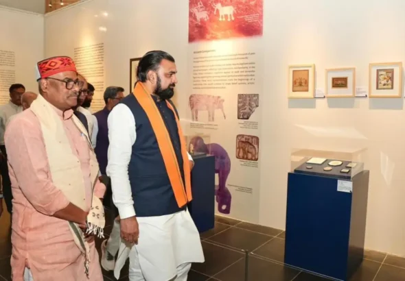 Bihar Chief Minister Samrat Choudhary visiting Bihar Museum in Patna on June 23, 2026.