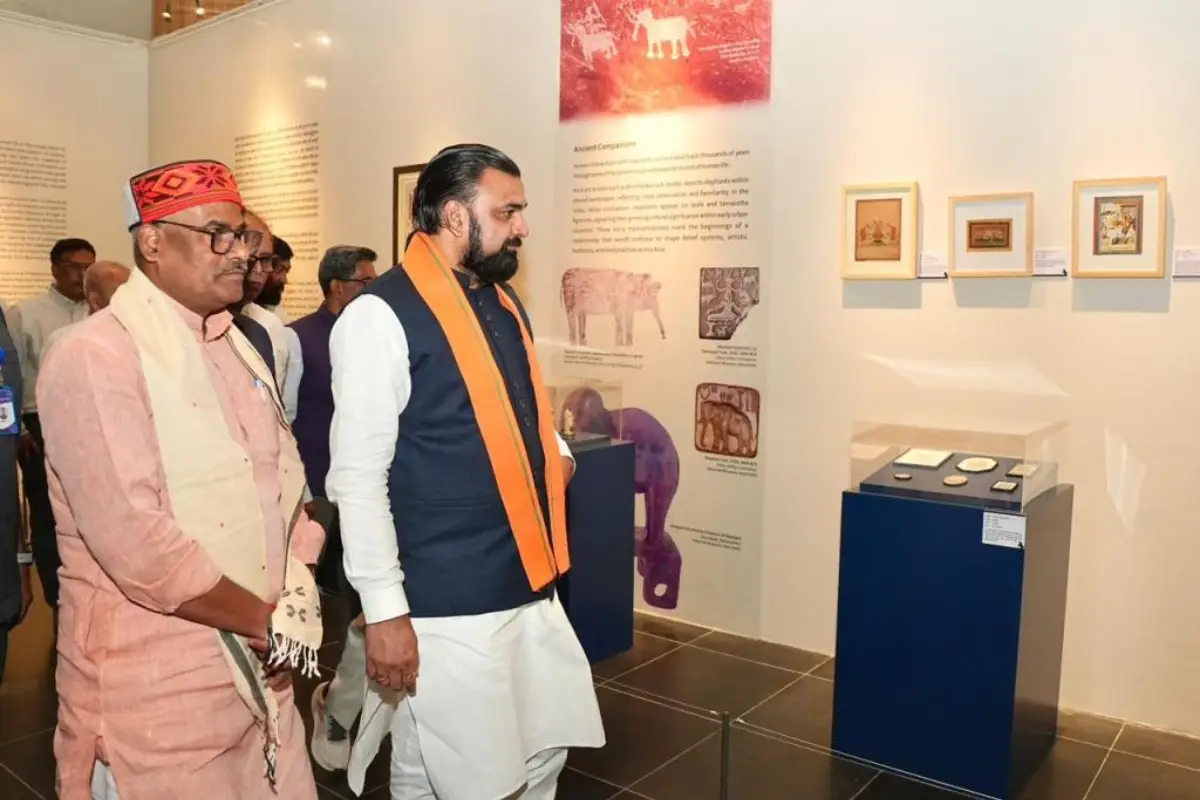 Bihar Chief Minister Samrat Choudhary visiting Bihar Museum in Patna on June 23, 2026.