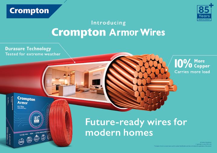 Crompton launches Armor Wires, marking its foray into the house wires category